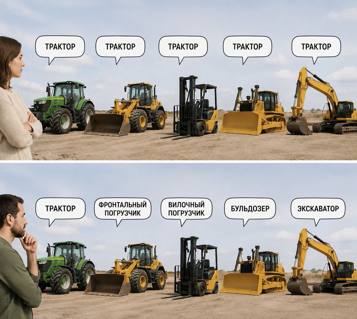 sologuseva's tweet photo. Моя версия известного мема, как у мамы мальчика, которая вынуждена постоянно как-то комментировать строительную технику. https://t.co/DMR8tkhjE0