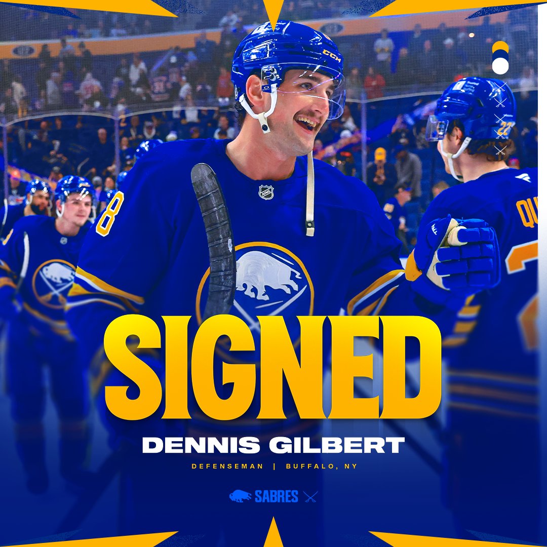 BuffaloSabres's tweet photo. We have signed forward Conor Sheary and defenseman Dennis Gilbert to one-way contracts worth $850,000. 

Additionally, we have signed forwards Trevor Kuntar (two years) and Jason Polin (one year) to two-way contracts.

Details → https://t.co/PiyYceeGZC