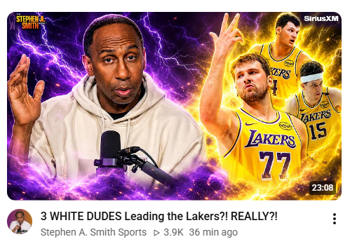 seethroughit2's tweet photo. Black people in sports media: "We need more Black coaches, more Black quarterbacks, more Black everything"

Now: "3 White dudes on the Lakers?! Unacceptable!"

Also I'm done hearing the term "white boy" when these niggers are describing grown men

You want slurs, we got slurs too https://t.co/mpNsPoGmgr