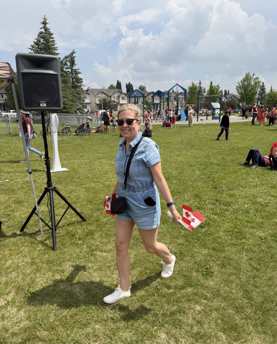 MichelleRempel's tweet photo. The rain has held off so far in Calgary ---- so many folks enjoying celebrations. Happy Canada Day! https://t.co/ni8Vl6qgRm