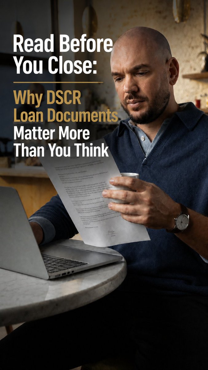 JosephCordeira's tweet photo. With DSCR loans, it’s easy to focus on the deal and overlook the documents.

But the details matter.

Terms vary by lender and can impact payments, prepayment penalties, and long-term strategy.

Always review before you close. Clarity now prevents surprises later. https://t.co/IzPtTQLL2x