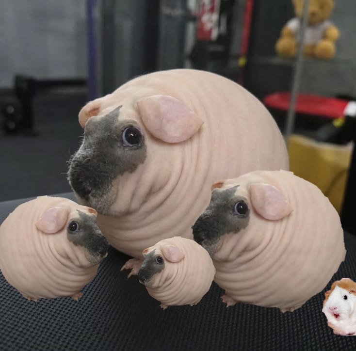 caterpillarpug's tweet photo. I edited this lonely piggy to have children https://t.co/jI6TAgydbF
