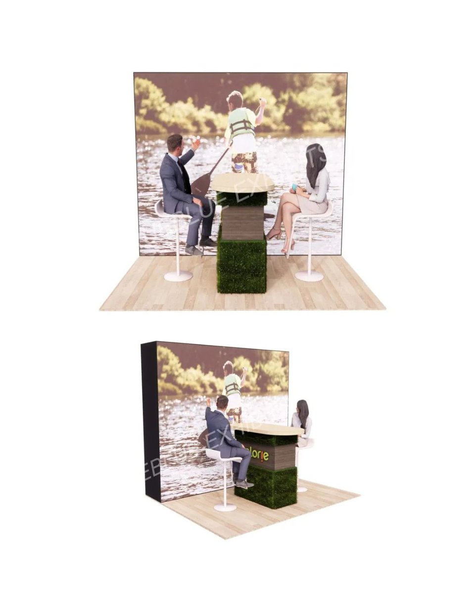 TrueBlueEvent's tweet photo. Big impact doesn't require a big footprint. ✨

Make your next event unforgettable with the P2.6 10′ × 8′ Custom LED Video Wall Booth by TrueBlue Exhibits. https://t.co/8yxKRABr2X