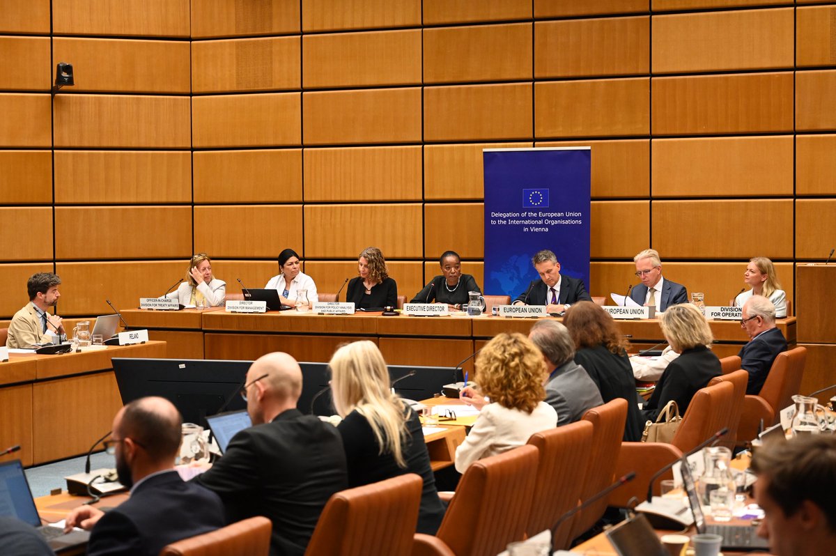 Monica_Juma_'s tweet photo. I had a very good and productive exchange with members of the #EU’s Working Party dealing with @UN Affairs, Chaired by Rafael Osorio of the @eu_eeas.
 
The discussion covered the #UN80 reform process, the shifting global landscape and how we can position @UNODC to remain fit for purpose, be more agile, more effective, and better positioned to deliver where it matters most.
 
I welcome the strong affirmation for collective responsibility, multilateralism, and strong partnerships to ensure a safer, more secure and prosperous world.  
 
Across our mandate, I see opportunities for closer cooperation and partnership between UNODC and the EU, and look forward to capitalizing on a relationship that is forged on a similar DNA to that of the United Nations.