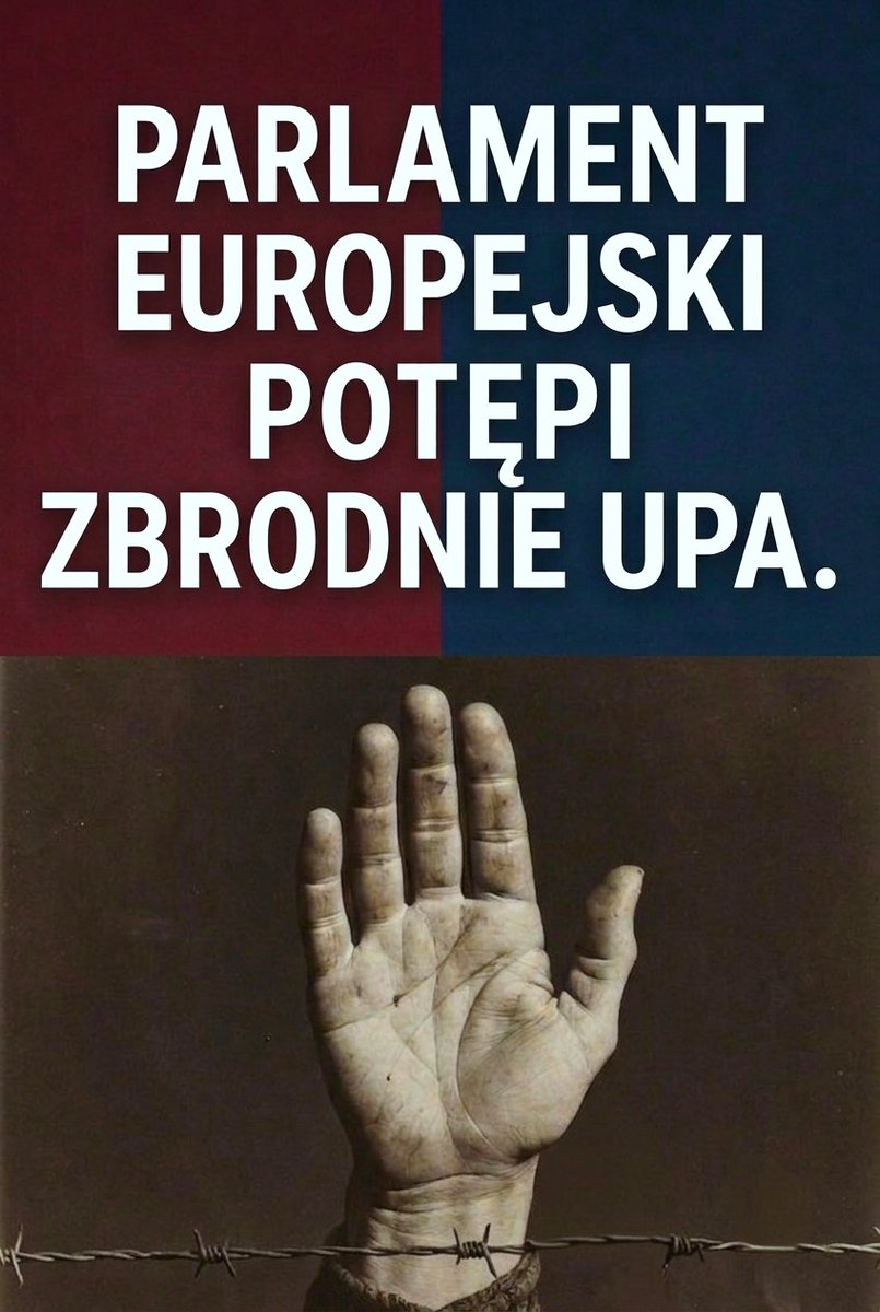 OmzRi's tweet photo. PARLAMENT EUROPEJSKI POTĘPI ZBRODNIE UKRAIŃSKICH 
FASZYSTÓW Z UPA ❗️

Z naszych informacji wynika, że Parlament Europejski na wniosek Donalda Tuska zamierza podjąć oficjalną rezolucję potępiającą zbrodnie faszystów z UPA na ludności polskiej, żydowskiej i ukraińskiej.

To ogromna klęska prezydenta Ukrainy Wołodymyra Zełeńskiego, który by zjednać sobie przychylność skrajnej prawicy w swoim kraju zaczął gloryfikować nazistów i faszystów. 

UPA TO RUCH FASZYSTOWSKI❗️

Cechy zbrodniczego faszyzmu ukraińskiego UPA: 

🟥 Ideologia nacjonalizmu integralnego: Stworzona przez Dmytra Doncowa doktryna zakładała absolutny prymat narodu nad jednostką. Interes narodu ukraińskiego stał ponad wszelkimi zasadami moralnymi, prawem czy życiem ludzkim. 

🟥 Wódz i totalitaryzm: Struktury OUN-UPA opierały się na zasadzie wodzostwa (prowidnyctwa). Zakładano budowę monopartyjnego, autorytarnego państwa („Ukraina dla Ukraińców”) i całkowitą likwidację pluralizmu politycznego. 

🟥 Kult przemocy i czystki etniczne: Podobnie jak faszyzm niemiecki i włoski oraz  nazizm, OUN-UPA uznawały przemoc za pełnoprawne i pożądane narzędzie polityczne. Skrajnym przejawem tej ideologii była zorganizowana przez tę formację Rzeź Wołyńska i czystki w Małopolsce Wschodniej, w których brutalnie zamordowano ok. 100 tysięcy Polaków, a także tysiące Żydów i przedstawicieli innych mniejszości. 

🟥 Ksenofobia i antypolonizm oraz antysemityzm: W oficjalnych uchwałach programowych OUN-B z lat 40. Żydów, Polaków i Rosjan traktowano jako grupy wrogie, które należy usunąć lub zneutralizować w dążeniu do budowy czystego etnicznie państwa. 

ZBRODNIARZE Z UPA MORDOWALI  UKRAIŃCÓW ❗️

Zbrodniarze z UPA masowo mordowali również Ukraińców. Szacuje się, że z rąk Organizacji Ukraińskich Nacjonalistów (OUN) i Ukraińskiej Powstańczej Armii (UPA) śmierć poniosło od kilku do nawet kilkunastu tysięcy Ukraińców.

Przypominamy, że większość Ukraińców była przeciwko UPA i traktowała ich jako wspólników Hitlera. 

Szacuje się, że walcząc z faszyzmem bezpośrednio na polach bitew II wojny światowej zginęło od 2,5 do 4,1 miliona żołnierzy i partyzantów pochodzących z Ukrainy (głównie w szeregach Armii Czerwonej, ale także Wojska Polskiego i zachodnich sił alianckich). 

Łączne straty ludności Ukrainy, uwzględniające masowo mordowaną przez Niemców ludność cywilną, wyniosły od 8 do ponad 10 milionów osób.

Zero tolerancji dla faszyzmu i nazizmu!

_____
🟥 Walczymy z neonazizmem. Bez rządowych dotacji, bez wsparcia możnych sponsorów, korporacji, czy partii politycznych.  Opierając się jedynie na dobrowolnych darowiznach od naszych zwolenników. 
 
Wspieraj nas:
PayPal i karta płatnicza: https://t.co/GwGtUprVjc
zbiórka: https://t.co/xTFhjOmyqo
zostań naszym Patronem: https://t.co/mDBDrRpCHD
 
Dane do przelewu:
nr konta 19 2490 0005 0000 4520 8435 8540
Ośrodek Monitorowania Zachowań Rasistowskich i Ksenofobicznych
ul. Hoża 86/410
00-682 Warszawa
tytuł : "darowizna na działalność statutową"
IBAN : PL19249000050000452084358540
SWIFT: ALBPPLPW