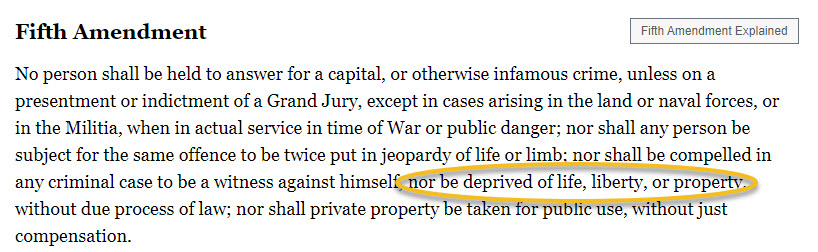 whkwmnrt's tweet photo. @JBPritzker The 5th and 14th Amendment apply equally. https://t.co/ndim2sSg6p