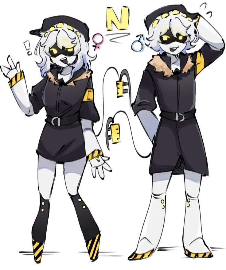 Marshallella0's tweet photo. Meet N and... N? The multiverse is getting out of hand.
#murderdrones #murderdronesfanart #SerialDesignationN https://t.co/fGDK3T59fG