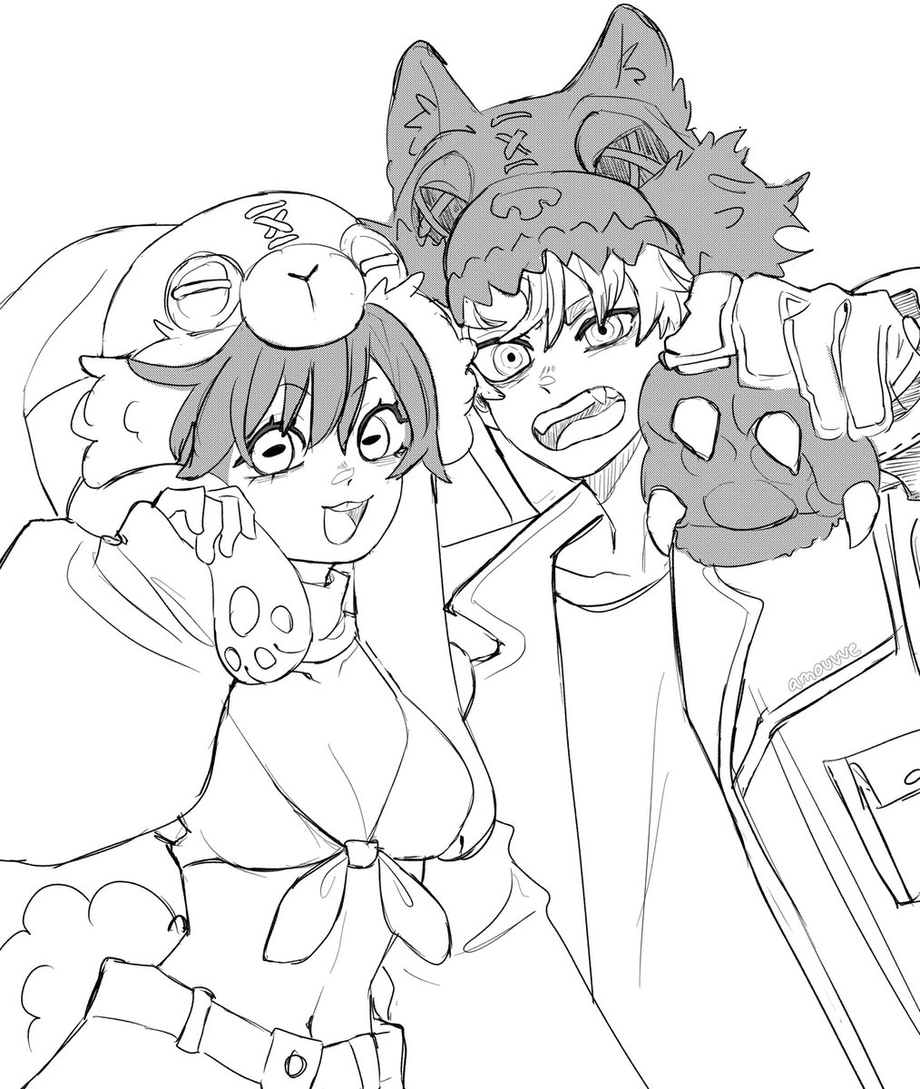 amouvve's tweet photo. bunnymo and wolfdo https://t.co/mKPBk7Yc9e