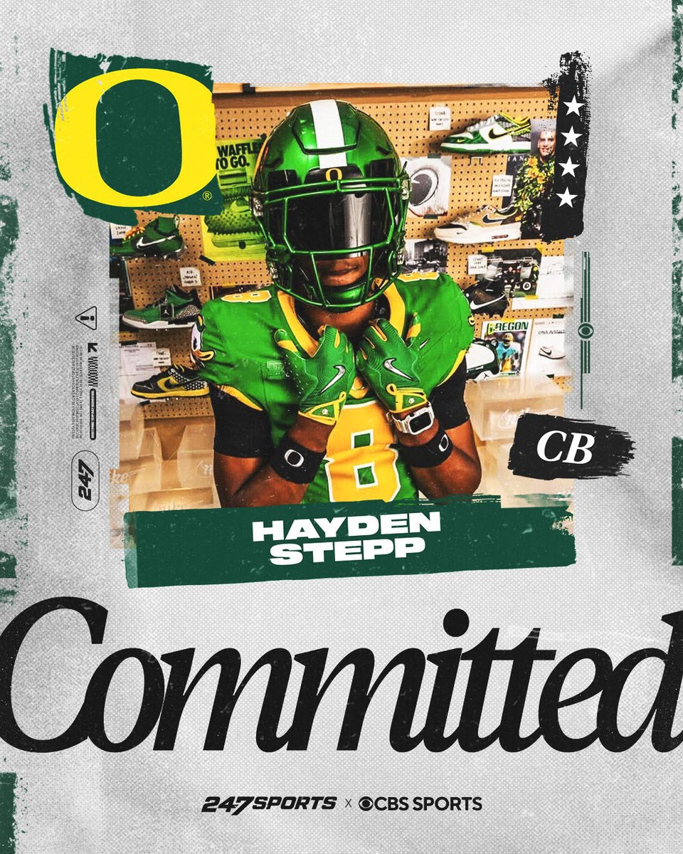 BlairAngulo's tweet photo. BREAKING » Oregon bolsters its sterling recruiting class with a commitment from Bishop Gorman elite defensive back Hayden Stepp: 'From the start of my recruitment, they showed the most love'  https://t.co/XrZPvGpfxA https://t.co/PoTziVJk3H
