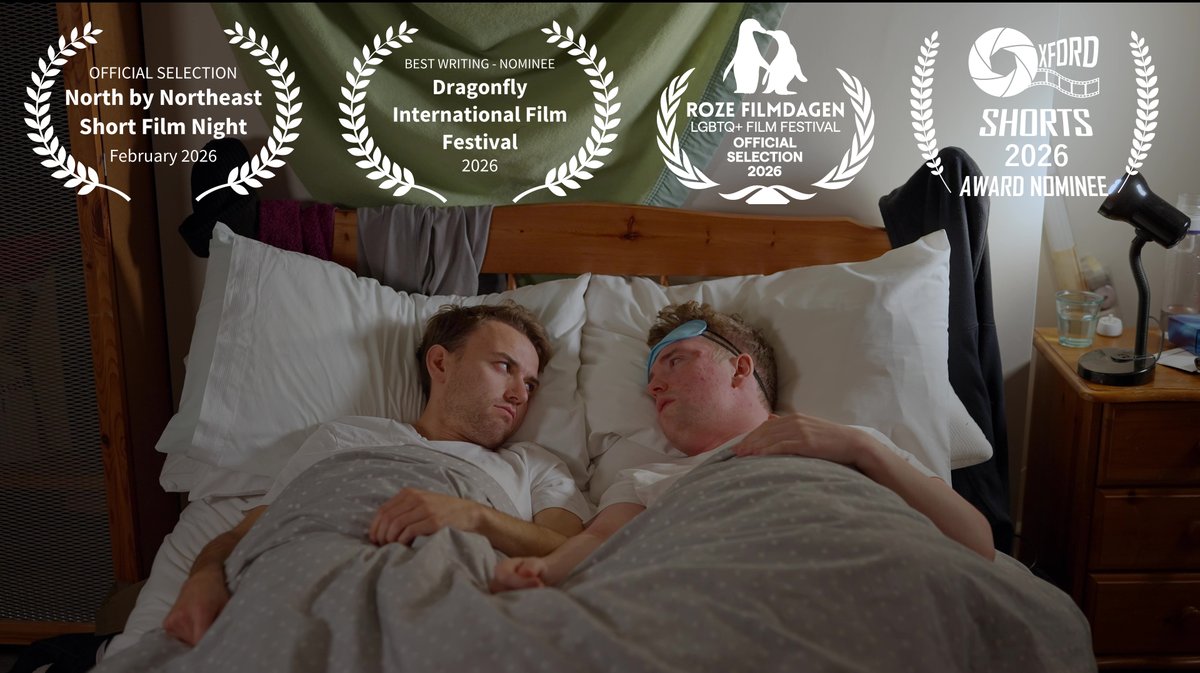 RossCawton's tweet photo. Our final few laurels before the online release of 'Do You Want To'. Thank you so much to Milk Teeth Productions and @rozefilmdagen for selecting us! Once again, thank you so much to @dragonflyiff and @Oxford_Shorts for the nominations! https://t.co/zk7QN165bI