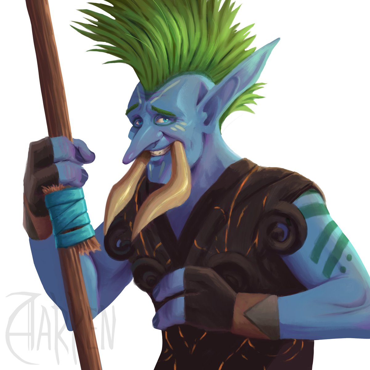 GreyAarken's tweet photo. Baz'kuni
.
.
.
#warcraft
#warcraftart
#trolls https://t.co/DWr1g3VskA