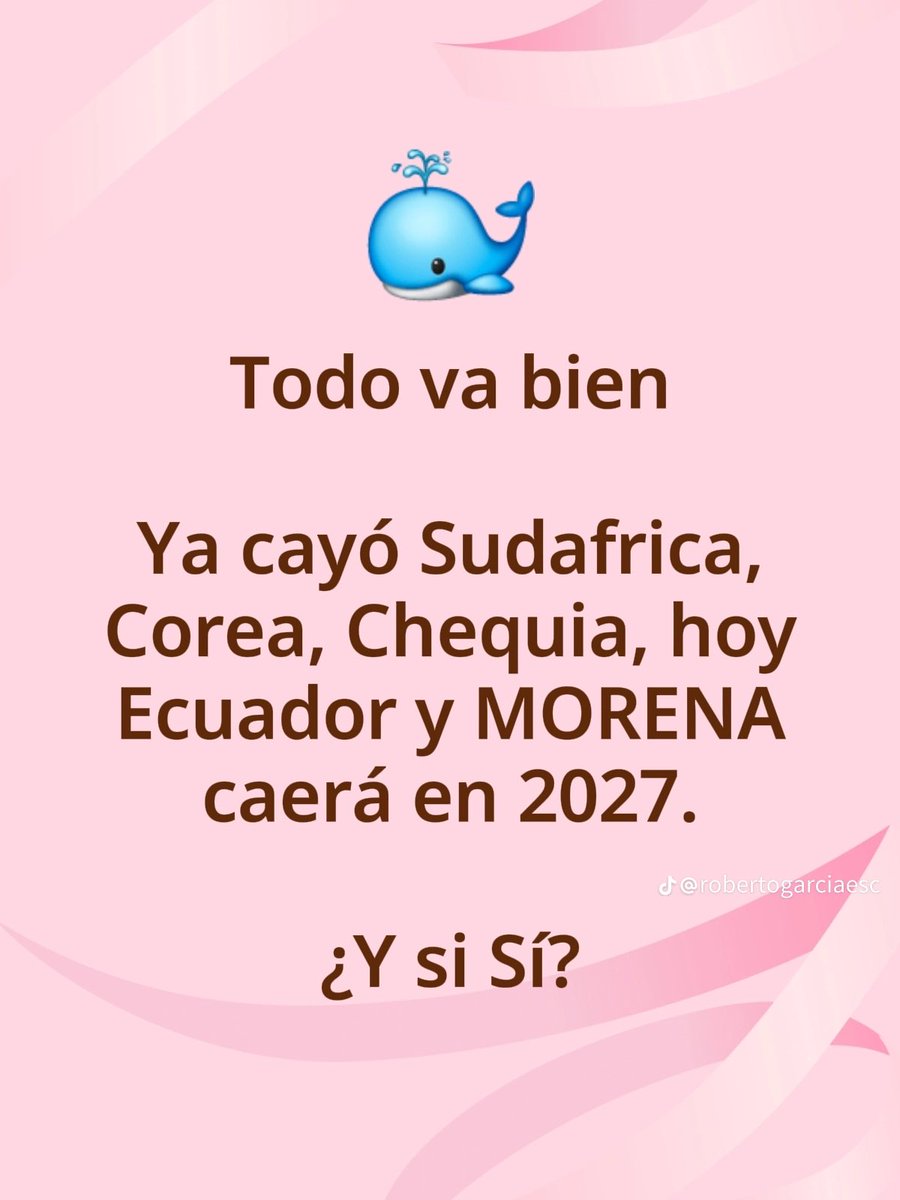 ryo_hermoso's tweet photo. QUIEN DICE…… 🥳

Y SI, SI!🇲🇽⚽️

MORENA CAERÁ EN 2027 ☝️

PORQUE NO? 🤷🏼‍♀️

Quien de acuerdo? 👇🙋🏼‍♀️ https://t.co/TclpP2iIOC