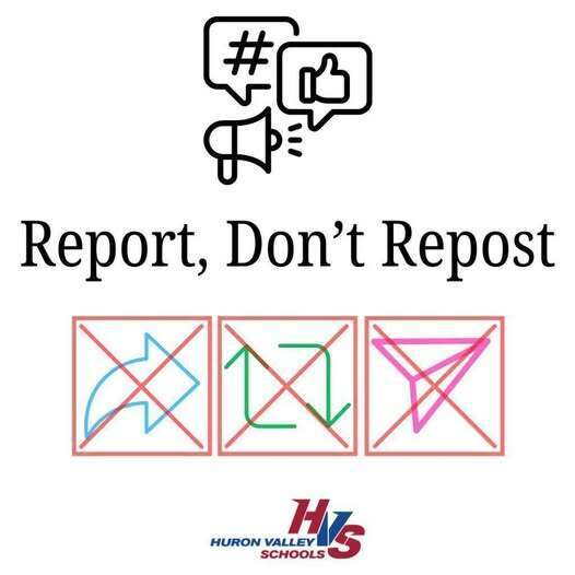 CO_Elementary's tweet photo. Even in the summer... remember... Report, Don't Repost!

If you come across posts on social media that are threatening violence, harm or injury - report the post to law enforcement or to OK2Say. https://t.co/FujX7nuvnF

#WeAreHVS #HVSSuccess #ReportDontRepost https://t.co/9nKwvEr8d9