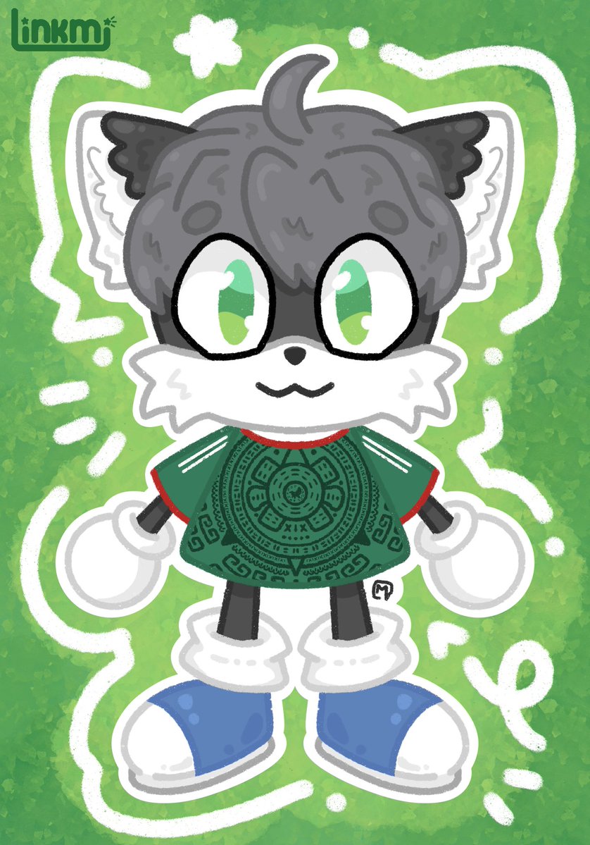 linkmimvc's tweet photo. ✨🎨Comisión terminada para @iBlackFox98_ 🎨✨
Andamos muy mundialistas #YSiSí 
#comissionopen #furry #digitalart https://t.co/rDRCiP58z0