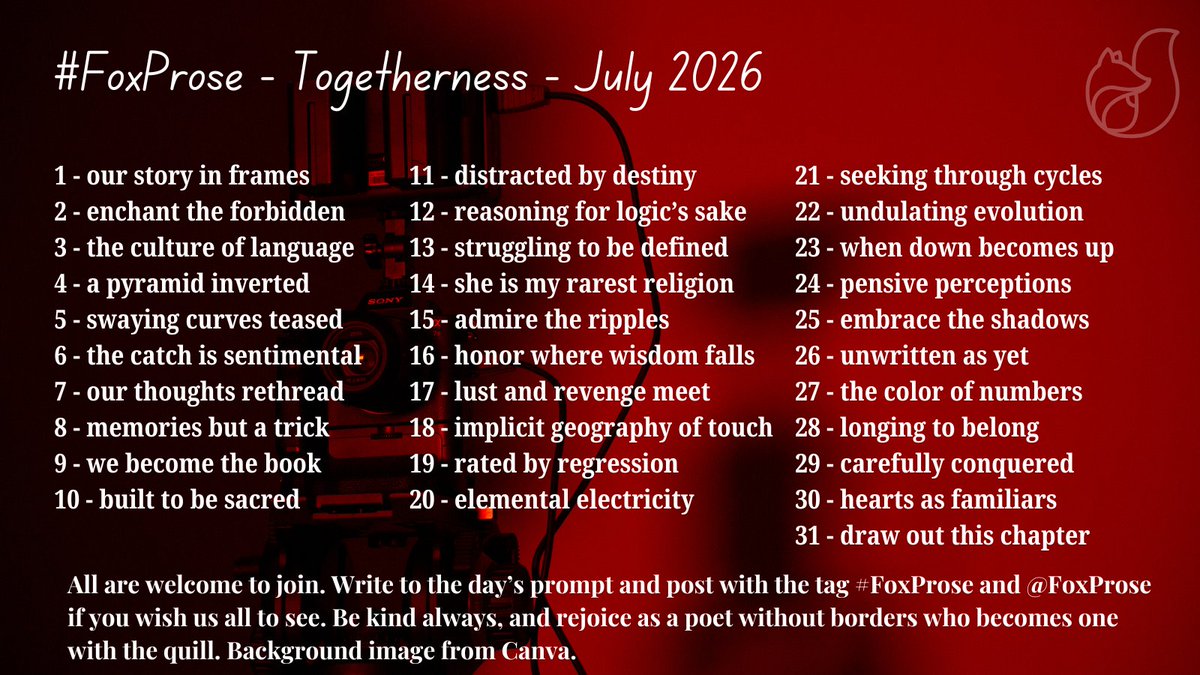 FoxProse's tweet photo. When two come together, beauty blooms and memories become intentional. Where does your mind go?

Today's prompt: our thoughts rethread (7/7)

Come join and bring your favorite pens!🖊️ Combos are  welcome, and include #FoxProse/@FoxProse for RTs. https://t.co/8j0Ew6WD2w