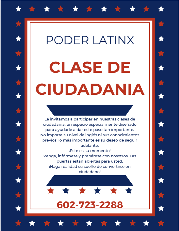 ConsulMexPho's tweet photo. ¿Eres residente permanente y sueñas con convertirte en ciudadano(a) de los Estados Unidos? Te invitamos a participar en la Clase de Ciudadanía organizada por #PoderLatinx, un espacio diseñado para orientarte y acompañarte durante el proceso.
📞Para más info.: 602-723-2288 https://t.co/2hoYUZJwxl
