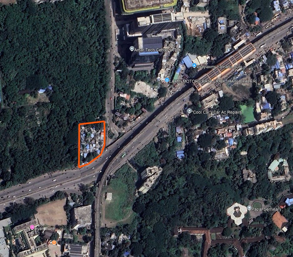 cbdhage's tweet photo. Pune is also silently nuking slums. Ramwadi Junction Cleared for development. https://t.co/JFvETclhFe