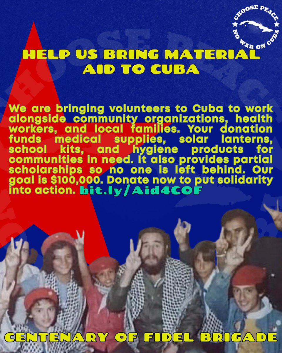 VB4Cuba's tweet photo. We're bringing volunteers to Cuba to work alongside local families, health workers, and community organizations. Your donation funds life-saving supplies and scholarships so no one is left behind. Help us hit $100,000. https://t.co/OgtPKBigC6 #CubaSiBloqueoNo https://t.co/HVZYp6HsqM