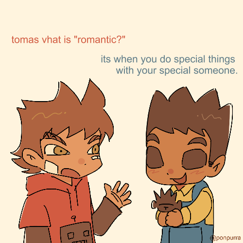 ponpurra's tweet photo. small comic i made from @cupTWOst tomtord designs! everyone say thank u crumb #eddsworld #tomtord

(4/5) https://t.co/wvjHIwpdAL