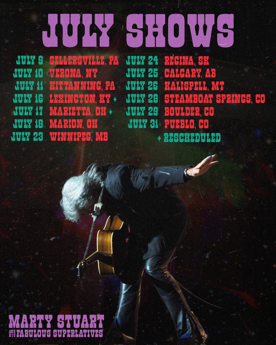 martystuarthq's tweet photo. July, here we come! Tickets and show info at https://t.co/nmjBEw8mA4 https://t.co/JVh3lzyQ7X