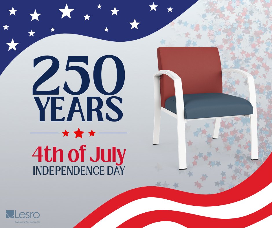 LesroIndustries's tweet photo. We're celebrating America's birthday this weekend.
Wishing everyone a happy and safe Fourth of July!

Lesro will be closed Friday, July 3rd, in observance of this holiday. https://t.co/RzreHnhQ21