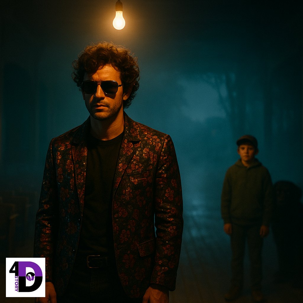 4DStory's tweet photo. Johnny Maverick on a fog-soaked stage. Guitar silent. He heard what the valley forgot.
View cinematic: https://t.co/Id9urp5BIz
#NightShades #4DStory #Okanogan #MusicAndMemory #SmallTownSecrets #MobiusKey #KineticAvatars https://t.co/USKjKnwYNt