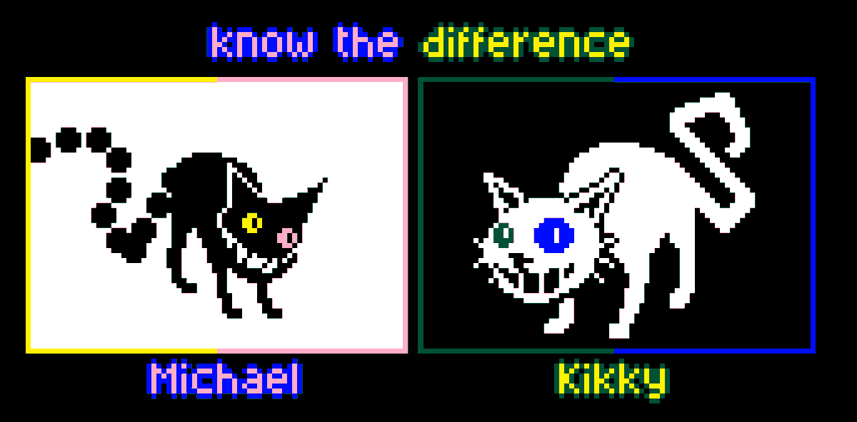 gobinoid's tweet photo. know the difference. (it could save your life)

#deltarune https://t.co/Nh5YJLOkyc