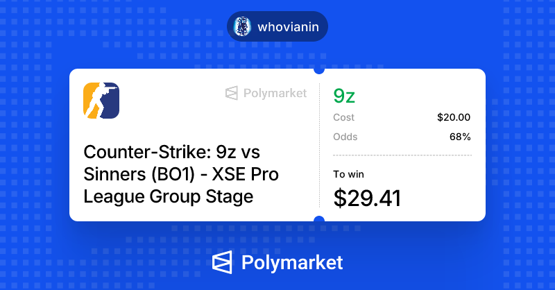 whoniverse12's tweet photo. Tomorrow on @Polymarket:
BetBoom vs BIG
๐ PICK: BetBoom ML โ 1.60
9z vs SINNERS
๐ PICK: 9z ML โ 1.48
B8 vs Nemesis
๐ PICK: B8 ML โ 1.79
Three picks for day two. B8 at 1.79 is the price I like most here.
#CS2 #XSE https://t.co/hUHss3jHIm