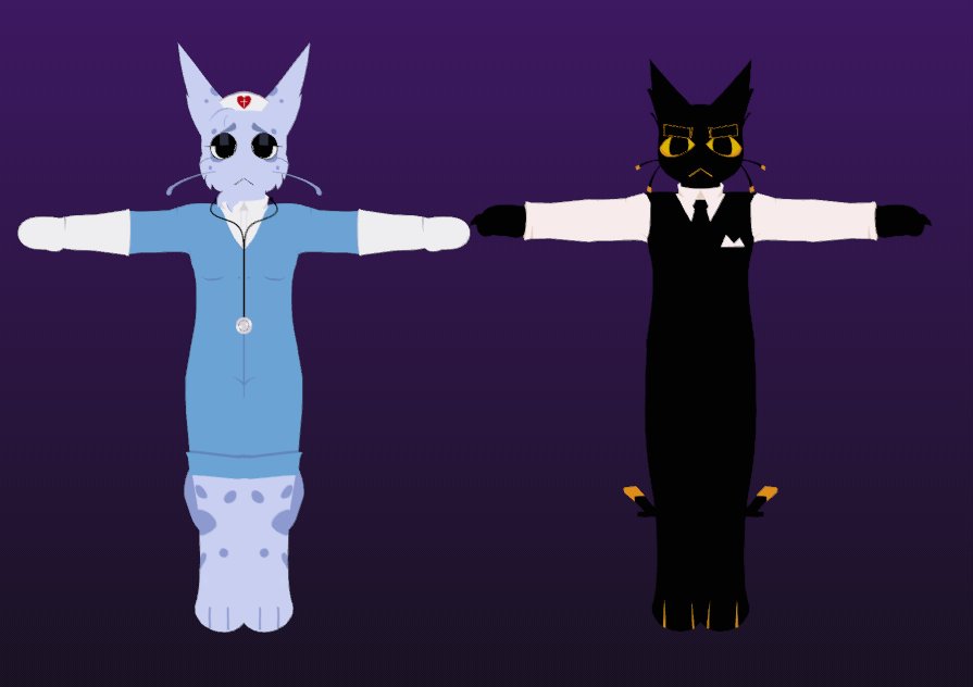 ABENCRACKERS's tweet photo. Hi twins, i made head nurse

She'll also be public,, i might make more so woohoo... #vrchatavatar #vrcavatar #AnimalHospital #Vrc https://t.co/9sicGe4Gek