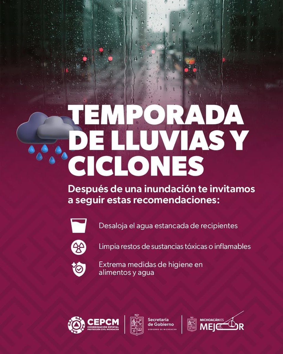 contextoweb's tweet photo. El gobernador Alfredo Ramírez Bedolla hace un llamado a la población a extremar cuidados ante las fuertes lluvias, tormentas eléctricas y rachas de viento que afectarán a gran parte del estado durante todo el día debido a la interacción de diversos sistemas meteorológicos https://t.co/smTPD9sj6S