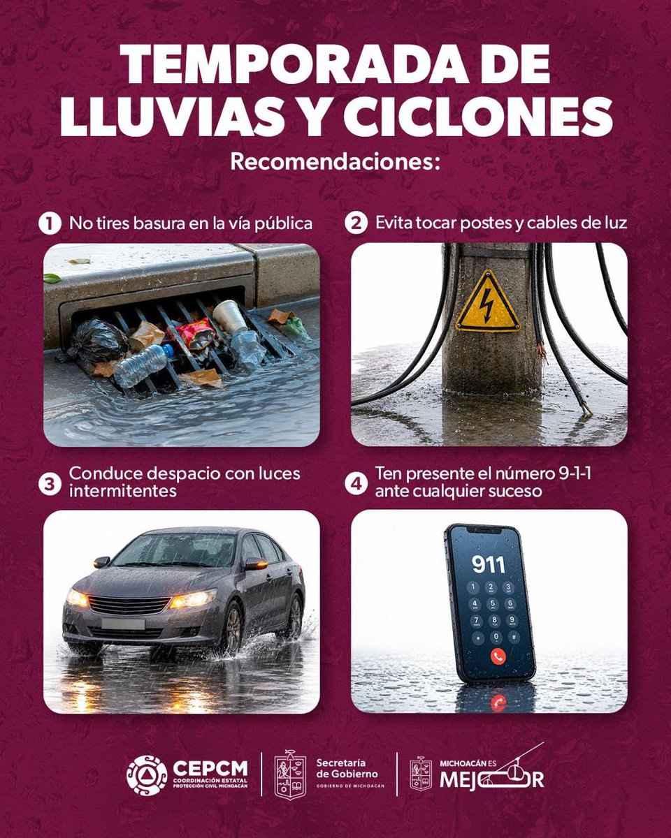 contextoweb's tweet photo. El gobernador Alfredo Ramírez Bedolla hace un llamado a la población a extremar cuidados ante las fuertes lluvias, tormentas eléctricas y rachas de viento que afectarán a gran parte del estado durante todo el día debido a la interacción de diversos sistemas meteorológicos https://t.co/smTPD9sj6S