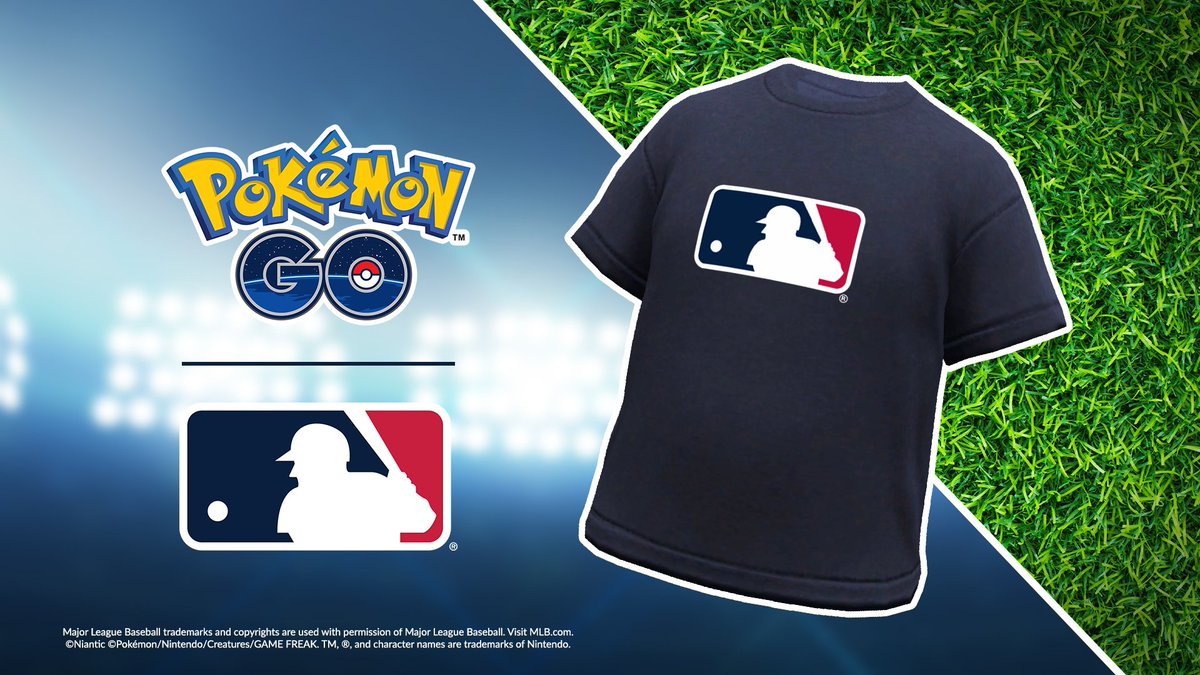 Nintenderos's tweet photo. Pokémon GO lanza nuevo código de regalo para conseguir esta camiseta de la Major League Baseball (MLB) - https://t.co/tul0uztgBR https://t.co/7HGl67gPTm