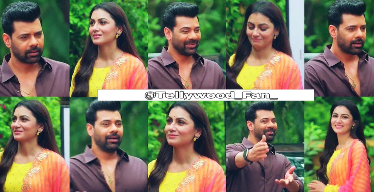 Tellywood_Fan_'s tweet photo. Rakshit &amp; Aprajita ❤️
The two are so cute together 😍😍 I love the two very 🧡

#OHumnavaTumDenaSaathMera #StarPlus #Rakshit #Aprajita #ShabirAhluwalia #SritiJha 🌹✨ https://t.co/G5b4urveeQ