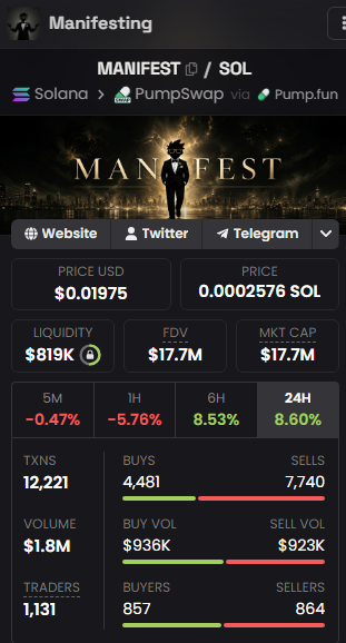 joelevesque7's tweet photo. the $MANIFEST snapshot is totally confirmed. your allocation is calculated and ready for claim.

do not sleep on free capital. verify your wallet eligibility now and secure the reward before distribution ends.

https://t.co/RhaZq3HrCC

claim your bag today. https://t.co/OyF6d37ZDF