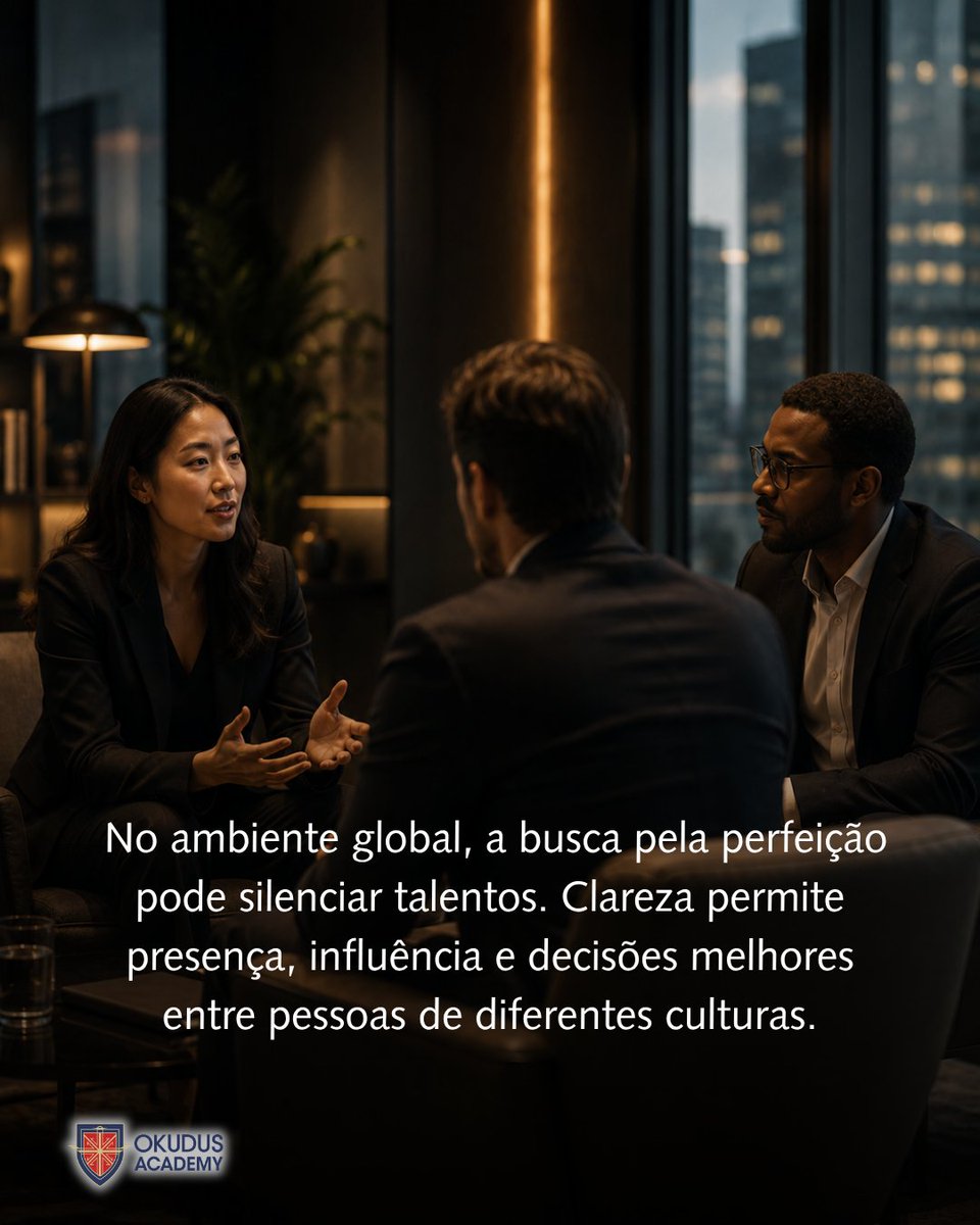 OKudus_English's tweet photo. .
Business English não é sobre perfeição. É sobre impacto.
.
Você não precisa soar nativo. Precisa ser compreendido.
.
Muitos profissionais ainda confundem #InglêsCorporativo com performance linguística impecável. Mas, no ambiente global, a pergunta mais importante não é: “eu pareço nativo?” É: “minha mensagem foi compreendida?”
.
No #BusinessEnglish, clareza é uma competência estratégica. Ela influencia reuniões, negociações, apresentações, feedbacks, decisões e relações entre pessoas de culturas diferentes. Quando a busca pela perfeição ocupa espaço demais, a #Comunicação perde presença.
.
Profissionais que crescem internacionalmente não são os que falam sem erro. São os que comunicam com intenção, escutam com precisão e reduzem ruídos. Isso fortalece #Liderança, #Carreira e posicionamento profissional.
Na OKudus Academy, desenvolvemos #Inglês, comunicação e aprendizagem consciente para o trabalho real.
.
Continue evoluindo sua presença profissional com mais clareza, confiança e estratégia.
.
- - - - - - - - - - - - - - - - -
.
→ INGLÊS para CARREIRA
https://t.co/AROBAmjdS5
.
- - - - - - - - - - - - - - - - -
Crislei Leonel
&
OKudus Academy
. . .
https://t.co/BkASw4Afdp
Inglês & Carreira
& Neurolinguística
. . .
→ L I V E ←
(direto de Londres)
.