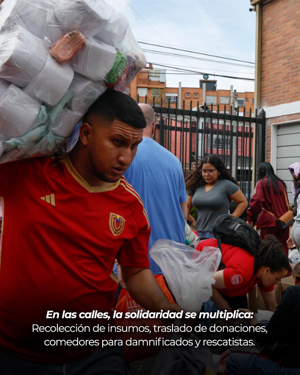 MarcaPais_VEN's tweet photo. 🇻🇪 ¡Donde el concreto se derrumba, la solidaridad echa raíces! 🫱🏼‍🫲🏽

24 países han tendido su mano solidaria. — De América, Europa, Asia, Medio Oriente y África. — Una muestra de apoyo sin precedentes que nos recuerda que la humanidad no tiene fronteras. https://t.co/rKM42H3slT