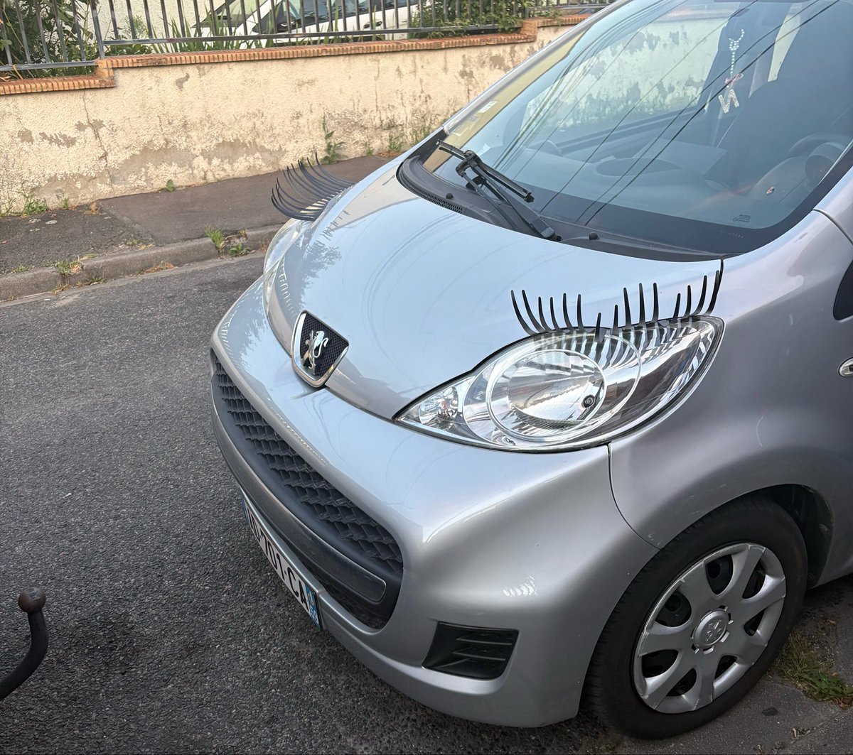 grrrrrpaww's tweet photo. Les filles si vous voulez que votre père ou frère(s) ne prenne pas votre voiture , mettrez des cils https://t.co/UTNR4ze56u