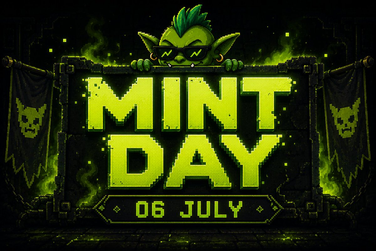 GremilinCartel's tweet photo. The mascot arrives first.

gremlins become the first NFT collection to launch exclusively on @opensea for the Robinhood Chain.

06 JULY. 🟢

Wallet checker will be live in the next 48 hours! https://t.co/BbUxyVZnNI