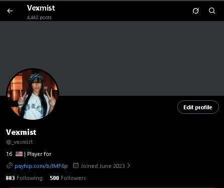 _vexmist's tweet photo. Thanks for 500 followers 💪🏿 https://t.co/mkd5C7jeeN
