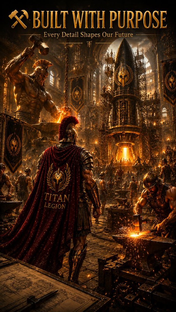 RiseOfTitan1000's tweet photo. Built with purpose. Forged through hard work. Every warrior, every brick, every step brings Titan Legion closer to something greater. The foundation is strong and the best is yet to come. ⚔️🔥
#TitanLegion #BuiltWithPurpose #CommunityFirst #Crypto #Solana #Web3 #BuildTogether #TheBestIsYetToCome