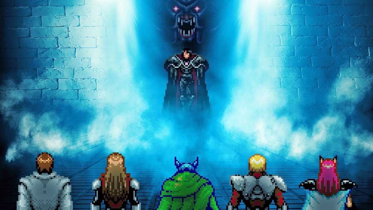 FantasyAnime's tweet photo. Some of the Phantasy Star IV desktop wallpapers I made in Photoshop. I was going for a bit of an HD-2D look. https://t.co/g70auo4hOv