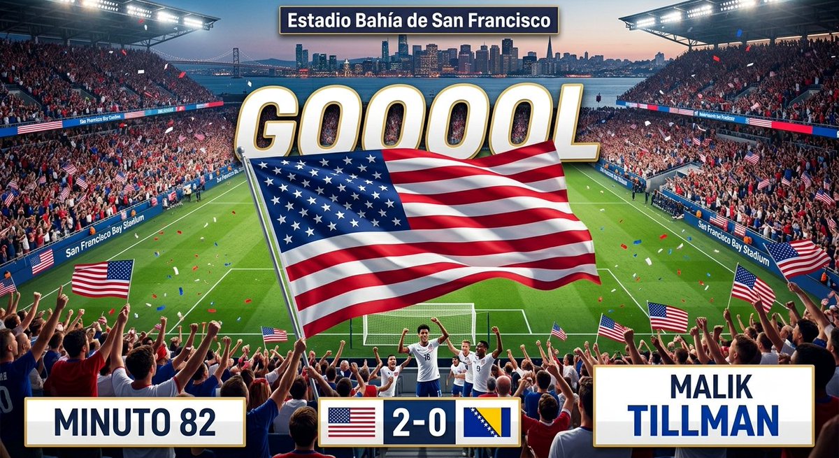 LigamxvsMls's tweet photo. World Cup 🌎 
16vos de final
Gol de Estados Unidos 🇺🇸 
2-0
Malik Tillman ⚽ '82
#Mundial2026 https://t.co/tTTv8m5yUs