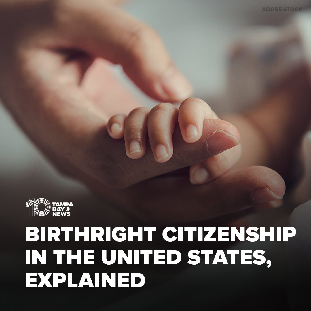10TampaBay's tweet photo. The Supreme Court rejected Trump's efforts to limit birthright citizenship. A law professor explains its history and why it matters: https://t.co/8AkNm5zlks https://t.co/G2YYzOtOmK