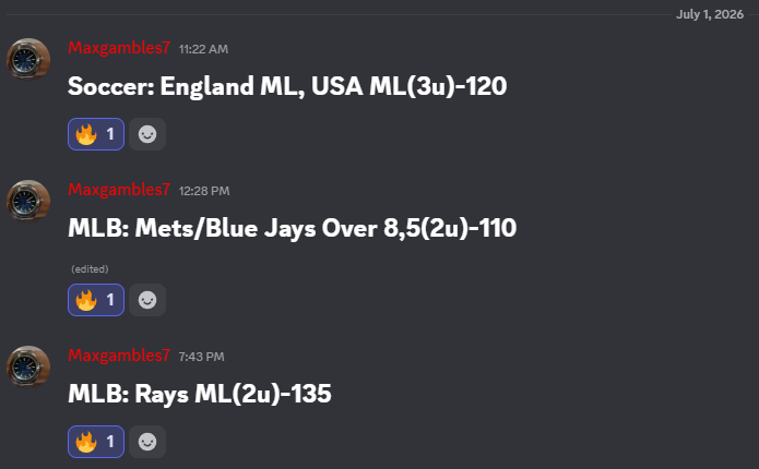 maxgambles7's tweet photo. 3-0 Clean Sweep
Join the discord https://t.co/iWe62C5MSw