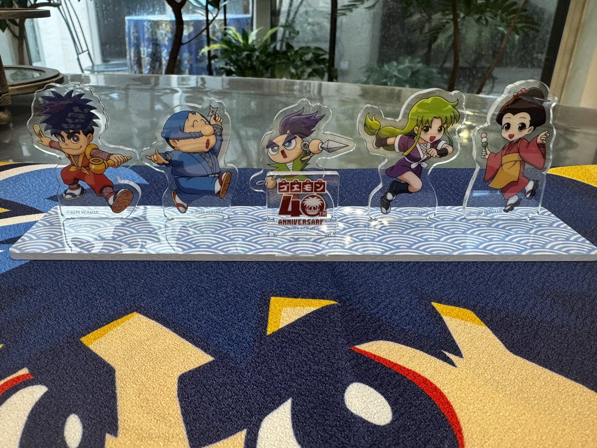 早朝にゴエモン大集合のコナミスタイル限定セットが到着！扇子🪭の