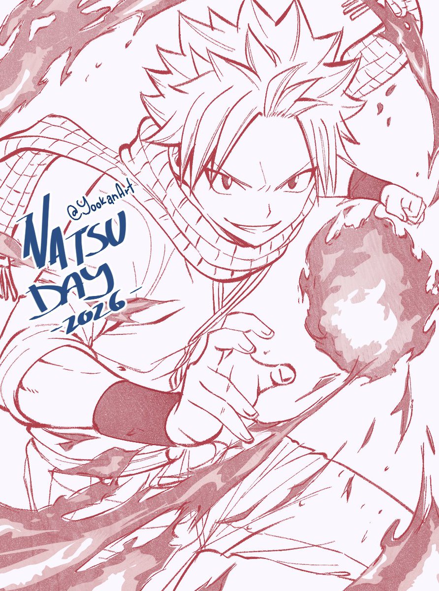 Yookan_Art's tweet photo. Natsu Day 2026 🔥
#fairytail #animeart https://t.co/pGvWh2AwHd