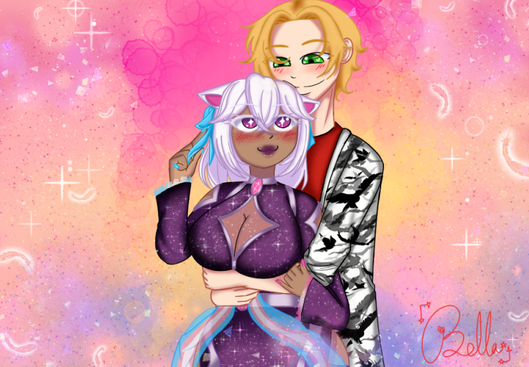 GalaxyBeLLa_'s tweet photo. Adorable couple :3 @Mafi_Hime @EganMedia https://t.co/g9B8ozBdSB