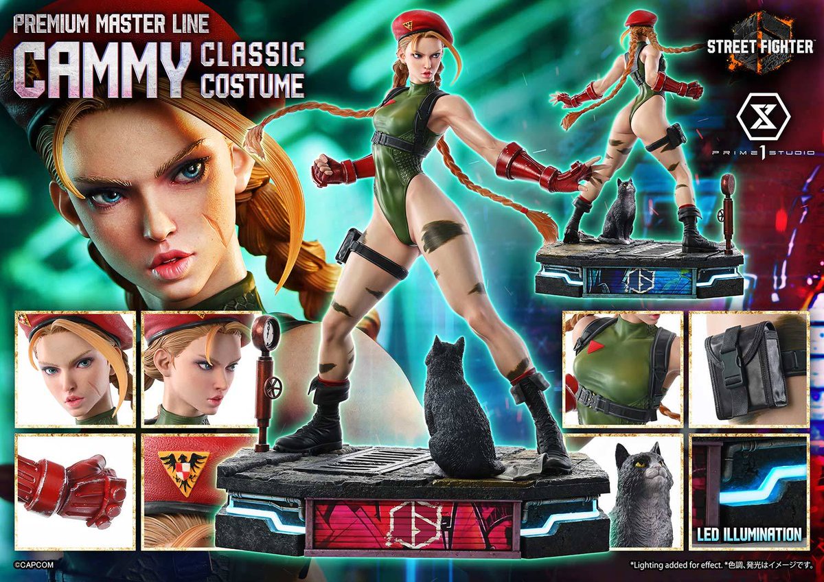 Nin_Nin_Game's tweet photo. Cammy joins the Premium Masterline lineup 🥊

From Street Fighter 6, this Cammy (Classic Costume) 1/4 Premium Masterline Statue recreates her iconic Outfit 2 with incredible detail.
Pre-order now👉 https://t.co/EWe45o1KbS

#StreetFighter6 #Cammy #PremiumMasterline #Capcom #Statue #Collectibles