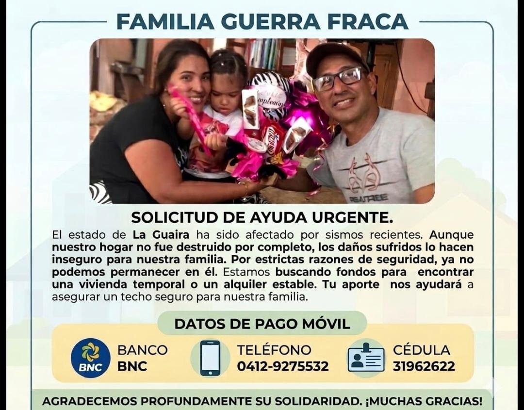 Miguelgr124's tweet photo. @Venequisimo Hola disculpen la molestia, estas imagenes son de las familias de  unos amigos(con sus datos), que perdieron su hogar por el terremoto y necesitan algo de ayuda. Ambos son de la Guiara https://t.co/CBf3otijfi