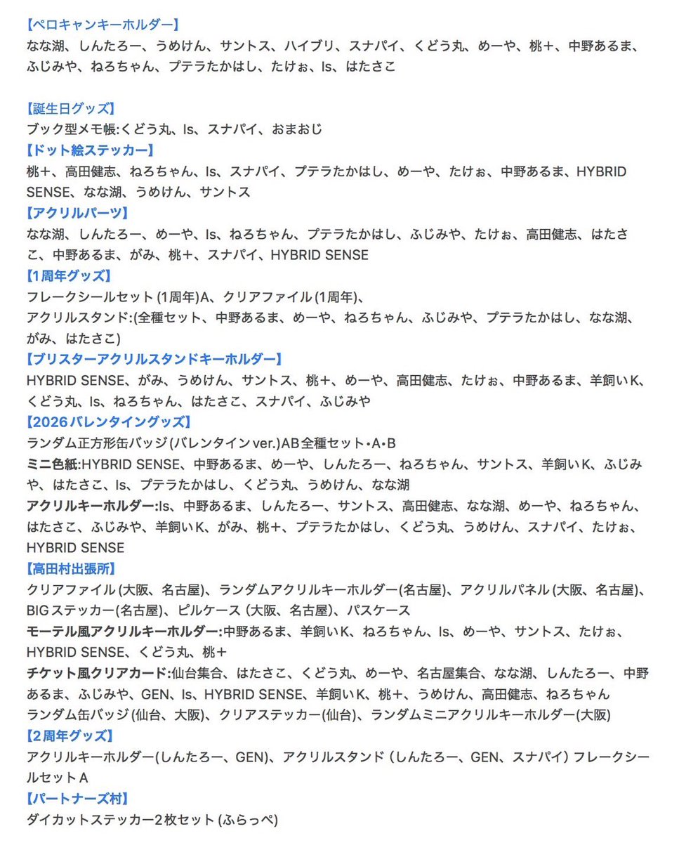 ⚠️店舗完売商品のお知らせ⚠️ ⚫︎ 1周年缶バッジ ご理解の程、何卒